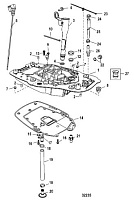 Переходная пластина 4-Х ТАКТНОГО ПЛМ MERCURY 60 Серийный номер от 0P515897 и выше