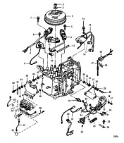 Компоненты зажигания 4-Х ТАКТНОГО ПЛМ MERCURY 8 Серийный номер от 0P325500 и выше