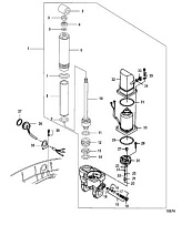 Гидроподъем 4-Х ТАКТНОГО ПЛМ MERCURY 30 Серийный номер от 0R106999 и выше