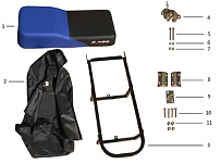 Кузовные элементы, пластик снегохода IRBIS Dingo T125 (часть 2)