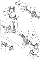 Коленвал, поршень КВАДРОЦИКЛА STELS UTV 700 H EFI