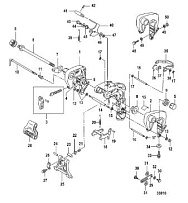 Зажимные Кронштейны, Manual Tilt 4-Х ТАКТНОГО ПЛМ MERCURY 20 Серийный номер от 0R235168 и выше