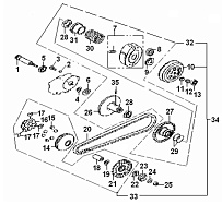 Вариатор КВАДРОЦИКЛА STELS ATV 100 C